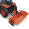 thumbnail image 1 of QEEKA 53" Rotary Tiller Attachment for Cat 1 Tractors, 540 RPM PTO Driven,5" Deep Cultivator with Replaceable L-Shaped Tines, 1 of 18