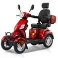 thumbnail image 1 of QEEKA Heavy Duty 4-Wheel Mobility Scooter for Seniors & Adults,500lbs Capacity,800W Electric All-Terrain Scooter,Long-Range Battery,Red, 1 of 11