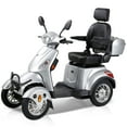 thumbnail image 1 of QEEKA Heavy Duty 4-Wheel Mobility Scooter,Electric Powered Chair,800W,Silver,500 lb Limit, 1 of 9