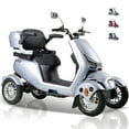 thumbnail image 1 of QEEKA Heavy-Duty 4 Wheel 3 Speed Control  Mobility Scooter with Remote Key, Silver, 500 lbs Limit, 1 of 19