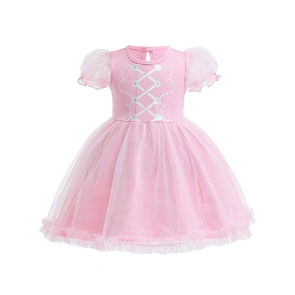 QEFJNO 1-6Y Princess Tulle Dress for Girls Birthday Gift Christmas Halloween Party Dress