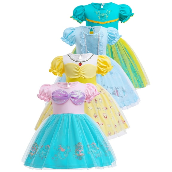 QEFJNO 1-6Y Princess Tulle Dress for Girls Birthday Gift Christmas Halloween Party Dress