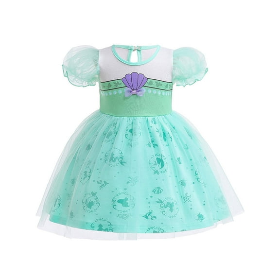 QEFJNO 1-6T Toddler Kids Girls Princess Dress Up Clothes Baby Girls Formal Birthday Halloween Christmas Tulle Dresses
