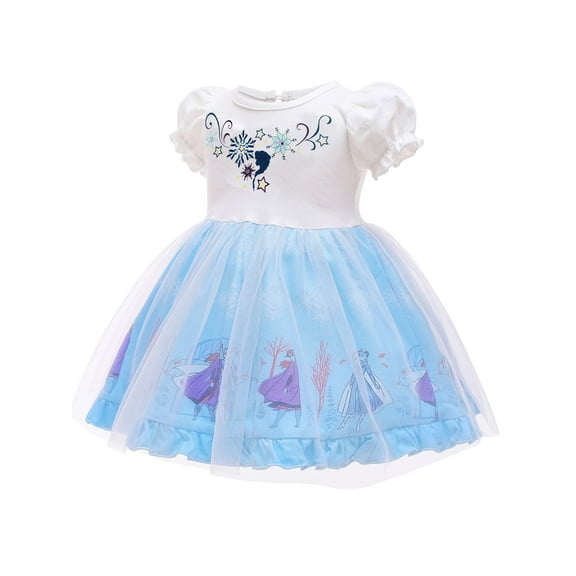 QEFJNO 1-6T Toddler Kids Girls Princess Dress Up Clothes Baby Girls Formal Birthday Halloween Christmas Tulle Dresses