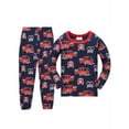 thumbnail image 1 of QEFJNO 2-8Y Kids Boys 100% Cotton Pajamas Set Toddler 2-Piece Long Sleeve Sleepwear Little Boys Fire Truck Pjs, 1 of 10