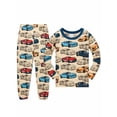 thumbnail image 1 of QEFJNO 2-8Y Kids Boys 100% Cotton Pajamas Set Toddler 2-Piece Long Sleeve Sleepwear Little Boys Race Car Pjs, 1 of 10