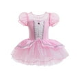 thumbnail image 1 of QEFJNO 2-9Y Ballet Tutu Dress Toddler Kids Girls Princess Tulle Skirt Leotards Ballerina Outfit Dance Dress, 1 of 9