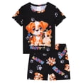 thumbnail image 1 of QEFJNO 3-12Y Kids Boys Pajamas Set 2 PCS Short Sleeve Top and Shorts Pants for Toddler Boys Dog Pjs Summer, 1 of 11