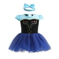 thumbnail image 1 of QEFJNO 3-18M Baby Girl Princess Dress Up Clothes Romper Dress + Headband Set Halloween Christmas Birthday Party, 1 of 8