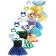 thumbnail image 1 of QEFJNO 3-18M Baby Girl Princess Dress Up Clothes Romper Dress + Headband Set Halloween Christmas Birthday Party, 1 of 9