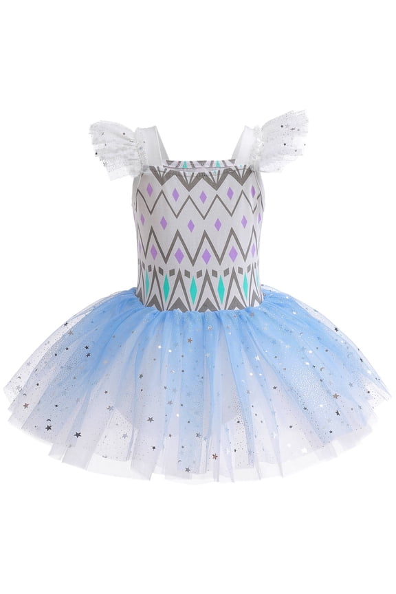 3-8Y Big Girls Princess Leotards Ballet Dance Dress Kids Ballerina Tutu Dresses