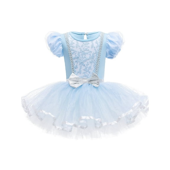 QEFJNO 3-8Y Toddler Girls Princess Leotards Ballet Dance Dress Kids Ballerina Tutu Dresses