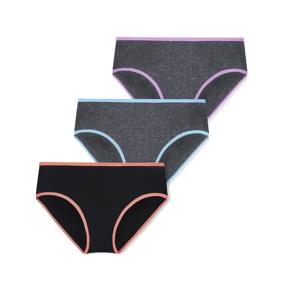QEFJNO 6-15Y Toddler Kids Girl's Cotton Panties Little Girls Breathable Briefs 3-Pack Underwear