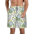 thumbnail image 1 of QEKEE dwsignname Mens Casual Shorts - Drawstring Summer Beach Stretch Sports Shorts, 1 of 9