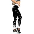 thumbnail image 1 of QELUSQELUS Women Halloween Yoga Sport Jegging Pant Printed Skinny Leggings, 1 of 2