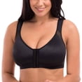 thumbnail image 1 of QELUSQELUS Women Plus Support Underwear Front Close Push-Up Wireless Solid Sports Yoga Bra, 1 of 4