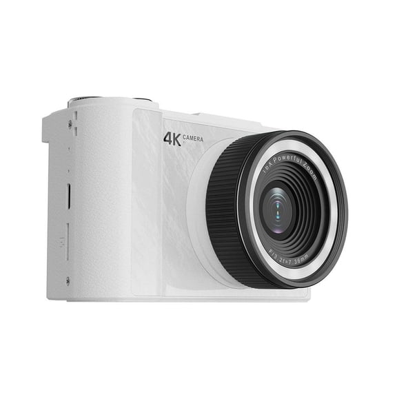 QENASHAING 4K Ultra HD Camera with 180° Flip Screen, 5 Megapixel Sensor and Digital Zoom, Portable Camera for Night Shots and Group Photos