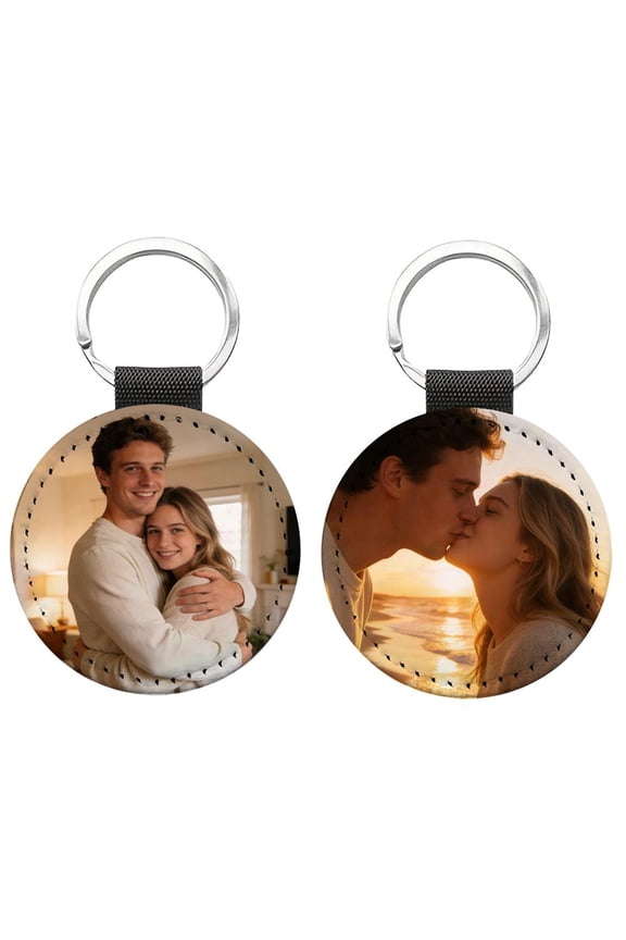 Custom Photo Keychain Pendant, Engraved Personal Gift for Loved Ones, Perfect for Birthdays and Anniversaries