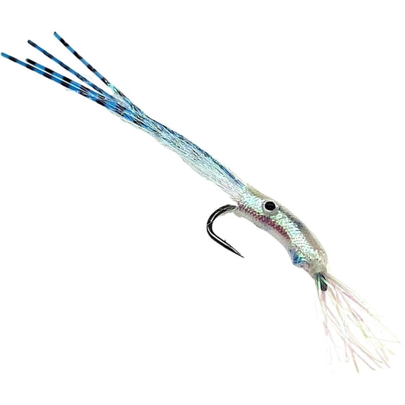QENASHAING Hand-Tied Fly Fishing Lure with Reflective Tinsel, Mimics Natural Prey for Predatory Fish, Versatile for Various Water Conditions