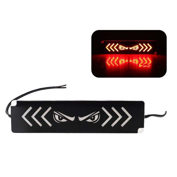 QENASHAING LED Demon Eye Strobe Warning Light, 12V Universal Voltage, Non-Destructive Installation for Car Emergency Signaling