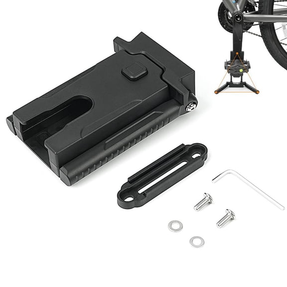 QENASHAING Lightweight Bicycle Parking Stand, ABS Material, Clip-On Pedal Design for Quick Setup, Secure Parking Solution for Outdoor Adventures