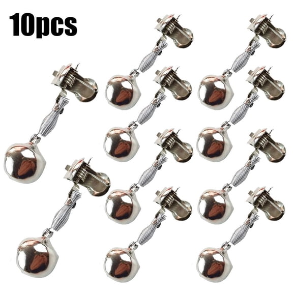 QENASHAING Metal Fishing Strike Alarms, 2.17 in Length Clip-On Bells, Immediate Bite Notification for Timely Reaction, Perfect for Multi-Rod Setup and Sharing with Friends