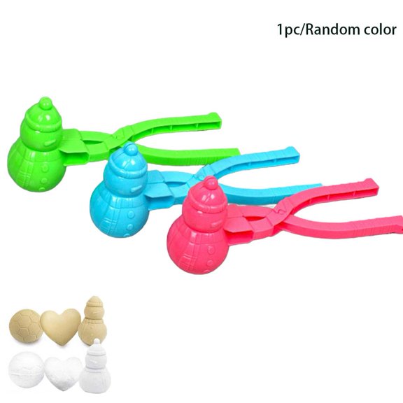 QENASHAING Plastic Snow Mold Clip, Easy-Grip Handle for Quick Shapes, Perfect for Beach Sandcastles and Winter Snowmen