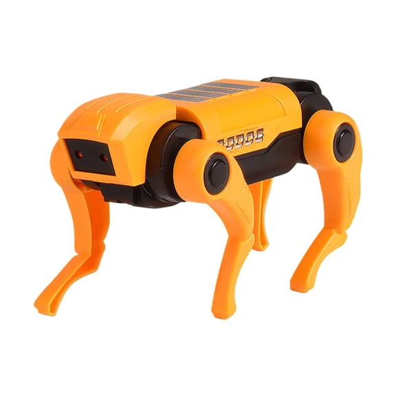 QENASHAING Walking Robot Dog Toy with Lights, 4.9 Inches Long, Realistic Motion for Interactive Play, Indoor Fun for Kids