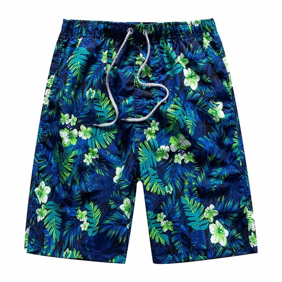 QENGING Mens Shorts Athletic Five-point Quick-drying Sports Surfing Printing Plus Size Seaside Vacation Beach Shorts Swimming Trunks 3XL Casual Clothes