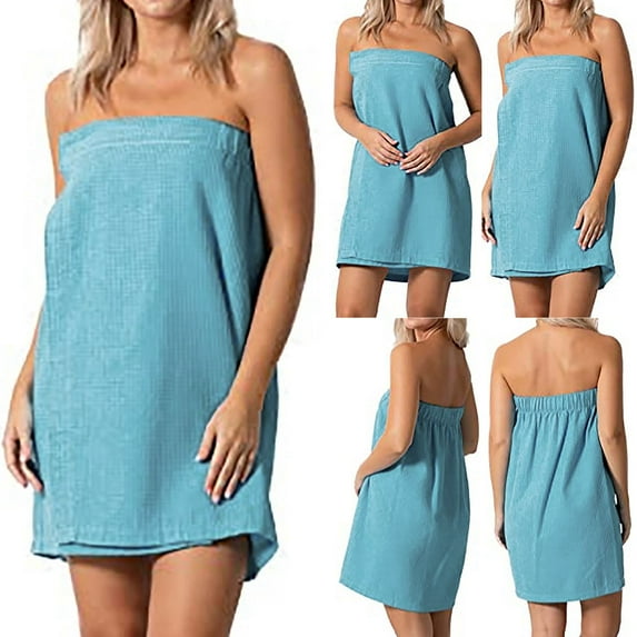 QENGING Summer Skirts for Women Flare Bath Towel Solid Color Tube Top Bath Towel Beach Skirt Clothes