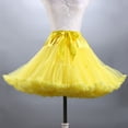 thumbnail image 1 of QENGING Womens Skirt Summer Flare Solid Color Tulle Skirt Dance Ballet Bandage Tutu Skirts Deals, 1 of 5