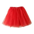thumbnail image 1 of QENGING Womens Skirt Summer Tutu Tulle Skirt Ballet Layered Organza Lace Mini Skirt Casual, 1 of 2
