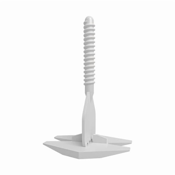 QEP 2037915 0.06 in. Lash Plastic Tile Leveling Clips - White - 100 Piece