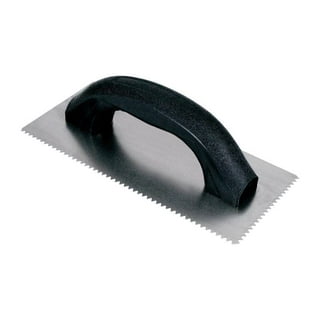 QEP 9 in. W X 4 in. L Steel V Notched Trowel QEP 9 in. W X 4 in. L Steel V Notched Trowel