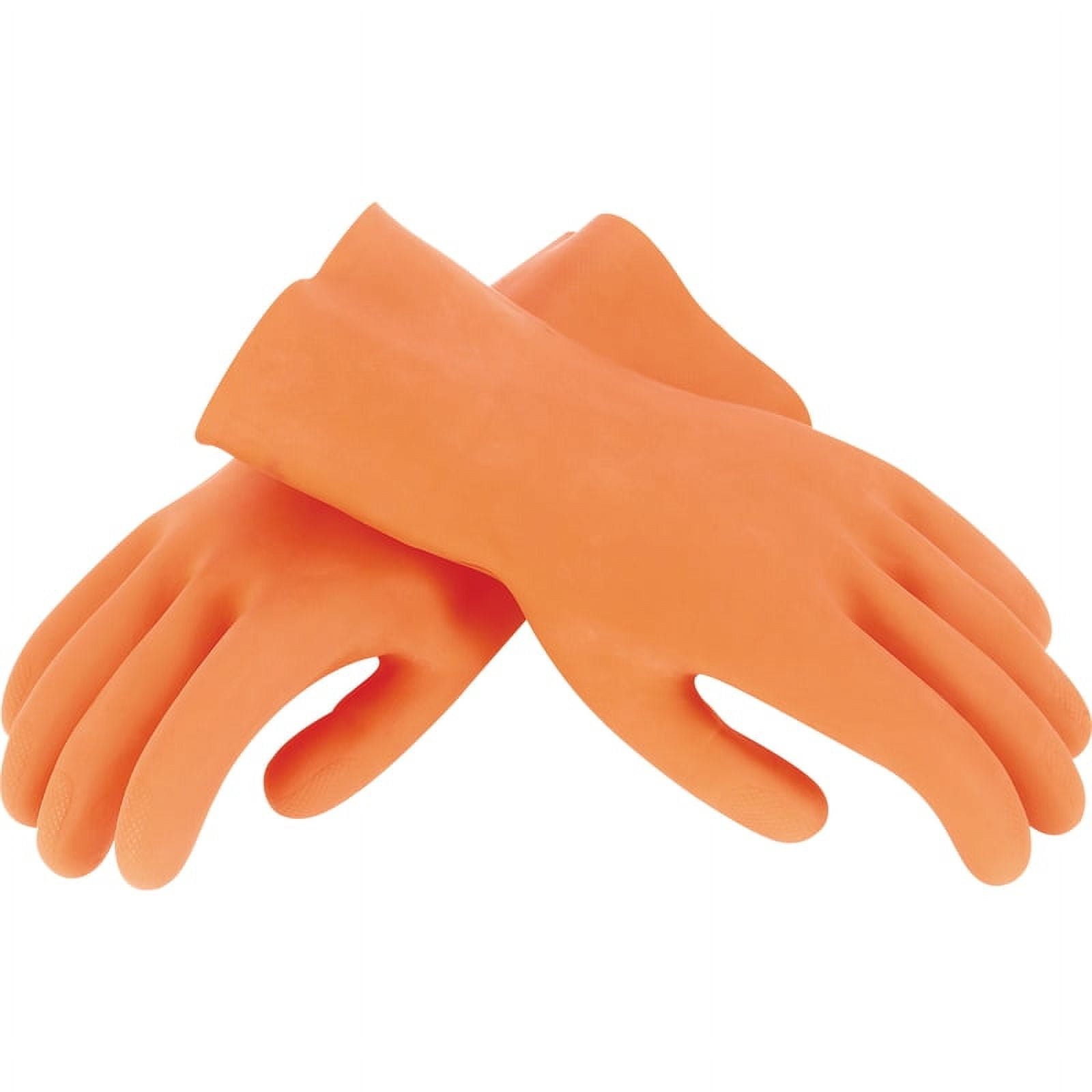 QEP  Unisex  Indoor/Outdoor  Latex  Grouting Gloves  Orange  One Size Fits All  1 pair