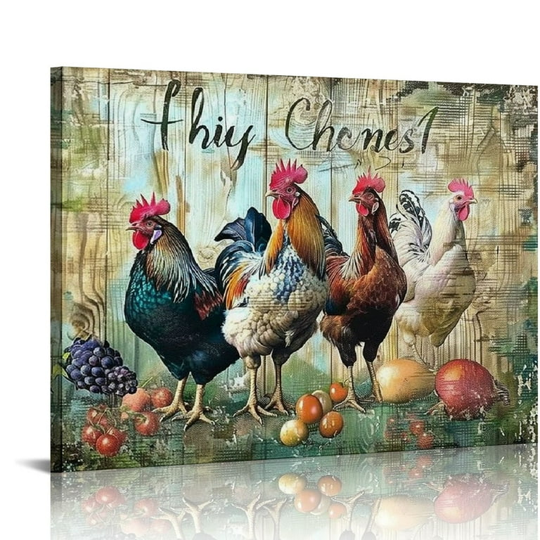 qfmy-farm-rooster-decor-wall-art-rustic-farmhouse-country-chicken-kitchen-pictures-wall-decor-canvas-painting-prints-artwork-home-decorations-framed-for-bathroom-kitchen-bedroom-16x12in-walmart-com