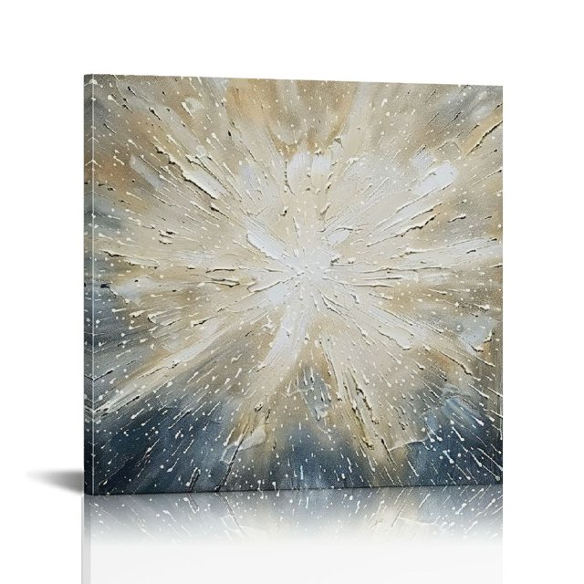 QFMY Fireworks Wall Art for Bedroom,Watercolor Abstract Canvas Print