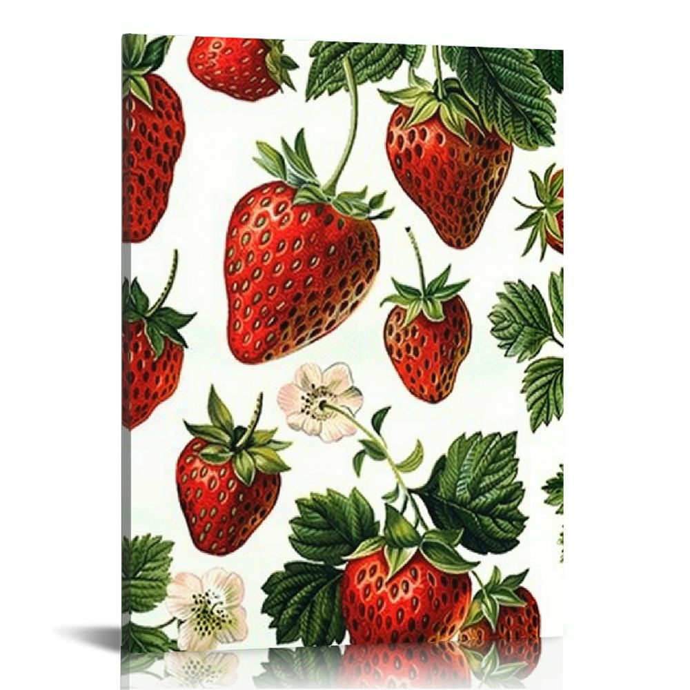 ARTCANVAS Strawberries In Can Home Decor Canvas outlet Art Print