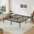 thumbnail image 1 of QFTIME 18" Full Metal Platform Bed Frame with Anti-Slip Stoppers, Heavy Duty Mattress Foundation, 1 of 7