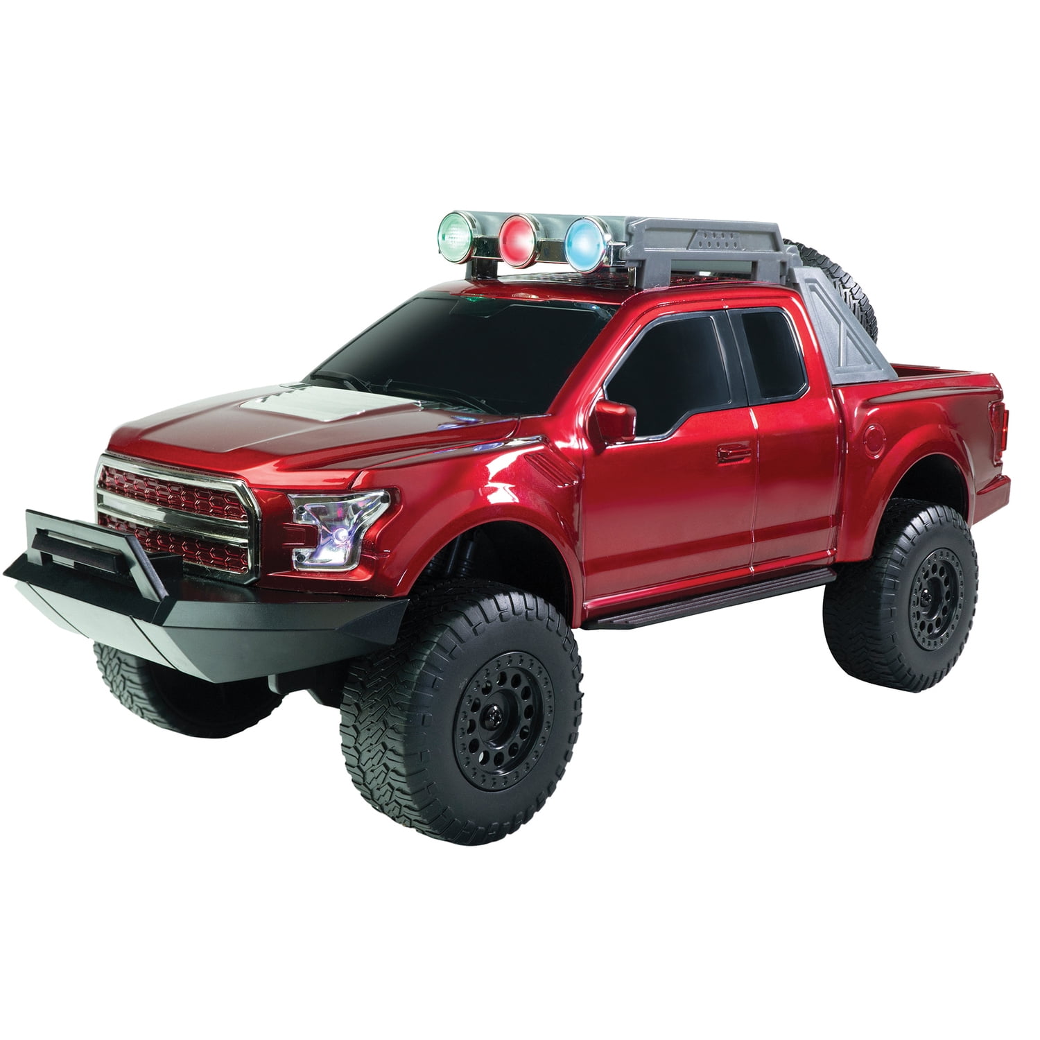 QFX BT-150 RED BT-150 Truck-Style Bluetooth Speaker with LEDs (Red)