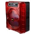 thumbnail image 1 of QFX Bluetooth Battery Powered Portable PA Speaker- Red, 1 of 3