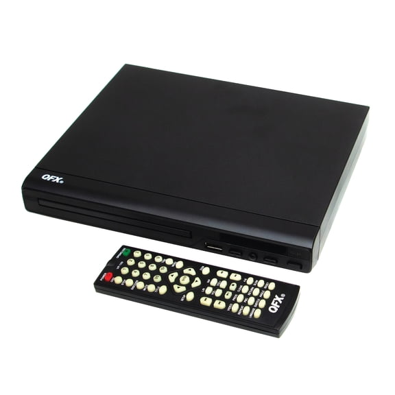 QFX 480p DVD/CD Multimedia Player for TV with USB, CD MP3 Conversion, and Remote, VP-109