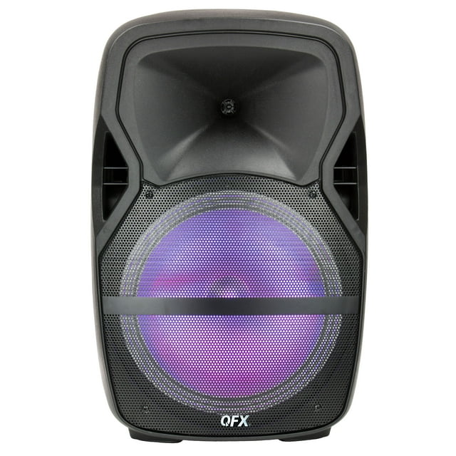 QFX PBX-61155 15" 4600W Portable Bluetooth Speaker (Bonus Stand Included)