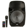 thumbnail image 1 of QFX WMX-8074 8 Inch Battery Powered Portable Bluetooth Party Speaker with Bonus Mic, 1 of 13