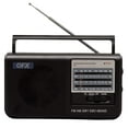 thumbnail image 1 of QFX Portable 4-Band AM/FM/SW1/SW2 Radio with Headphone Output, Black, R-3, 1 of 2