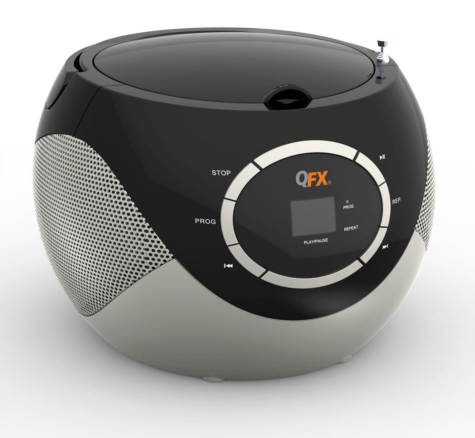 QFX Portable AM/FM Radio CD PlayerBlack