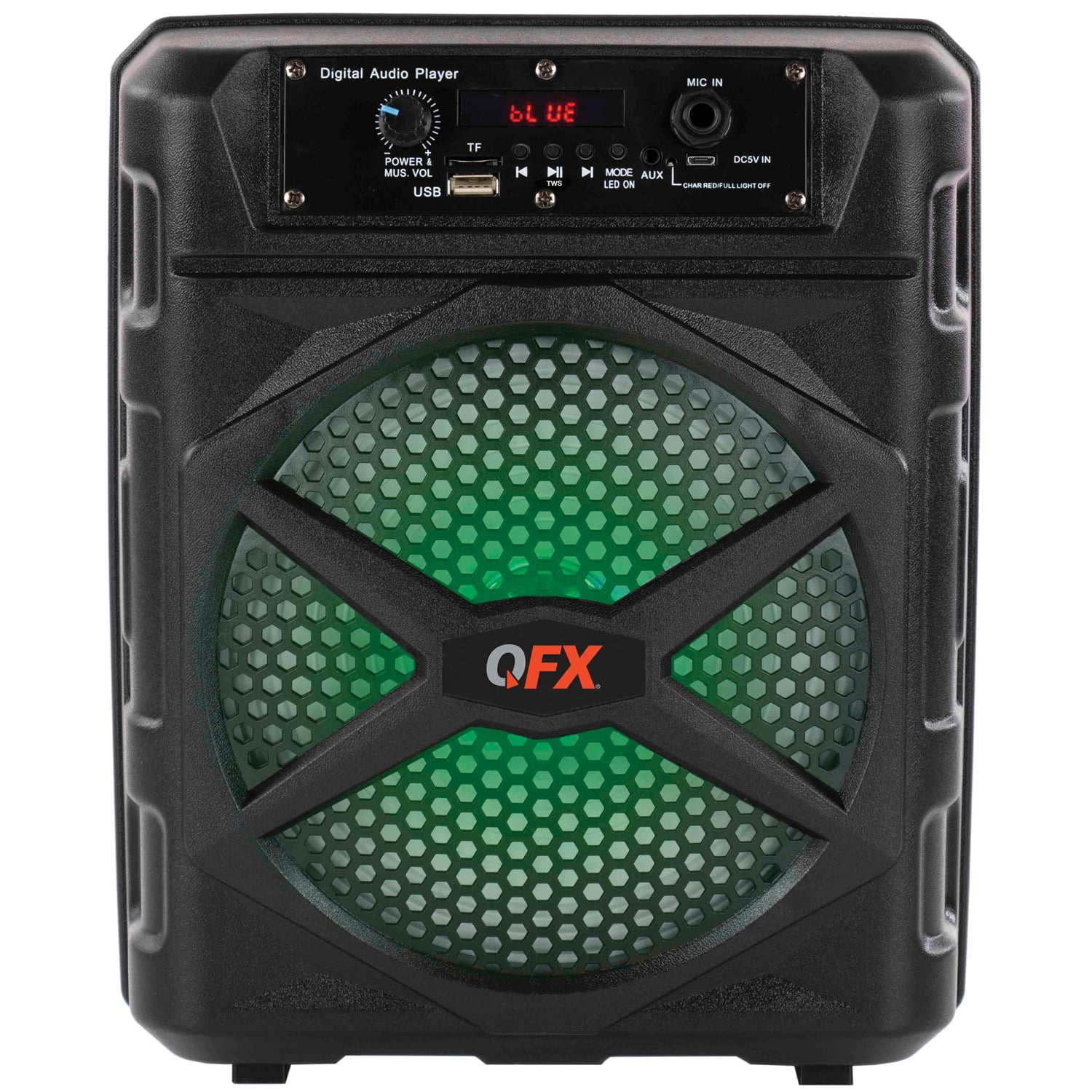 QFX Portable Bluetooth Speaker, Black, BT-85