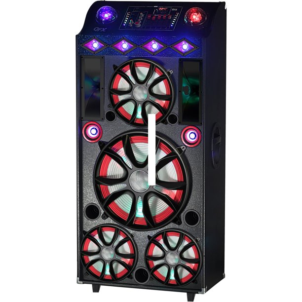 QFX SBX418102 15,000W 4 1018" Woofers Speaker with Disco