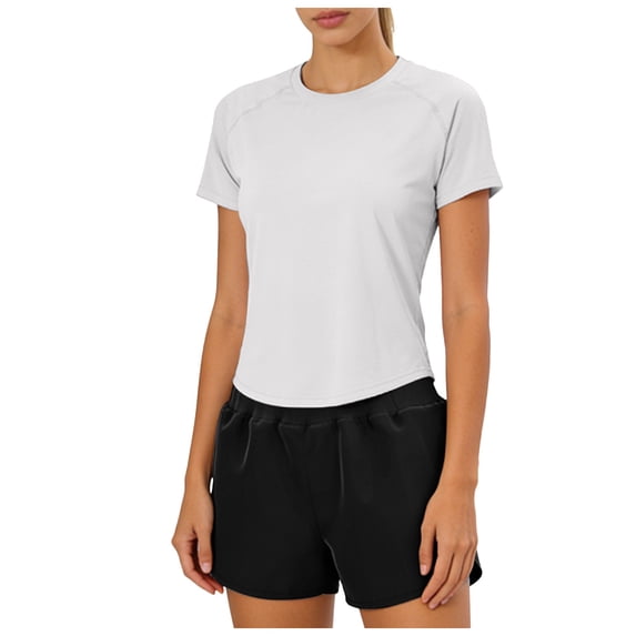 QGJZVUNL 2 Piece Workout Sets for Women Summer Outfits Athletic Shorts Matching Set Gym Clothes Size S