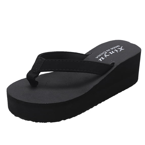 QGJZVUNL Beach Sandals Women Summer Water Shoes Non Slip Wedge Flip Flops with Arch Supports Size One Size